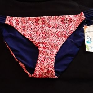 Women's NWT Reversible Malibu Bikini Bottom